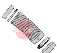 0000101980  Semi Rigid Hose Ø 75mm (White) Including Collar (2) and Hose Clamp (2)