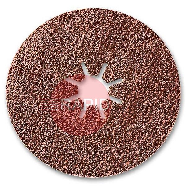 022218270036  4961 Sialox Fibre Disc Star Centre Hole B 115mm 36 Grit