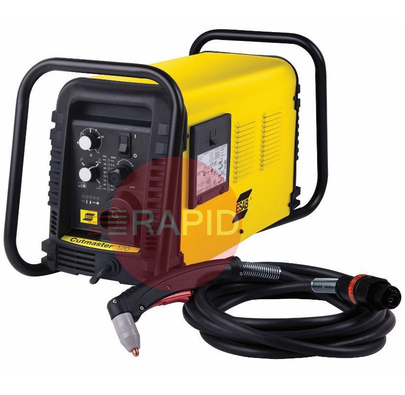 0559119304  ESAB Cutmaster 120 Plasma Cutter with 6m SL100 Hand Torch, 40mm Cut, 400v 3ph CE