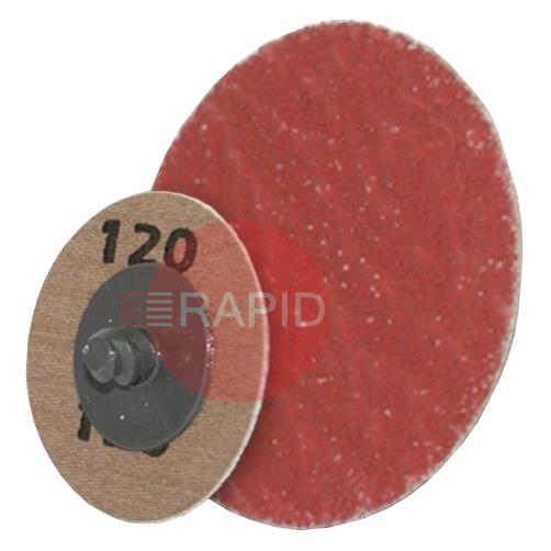 088012S  SAIT Lock-SX Ceramic Quick Change Abrasive Disc 50mm Diameter, Grit 60