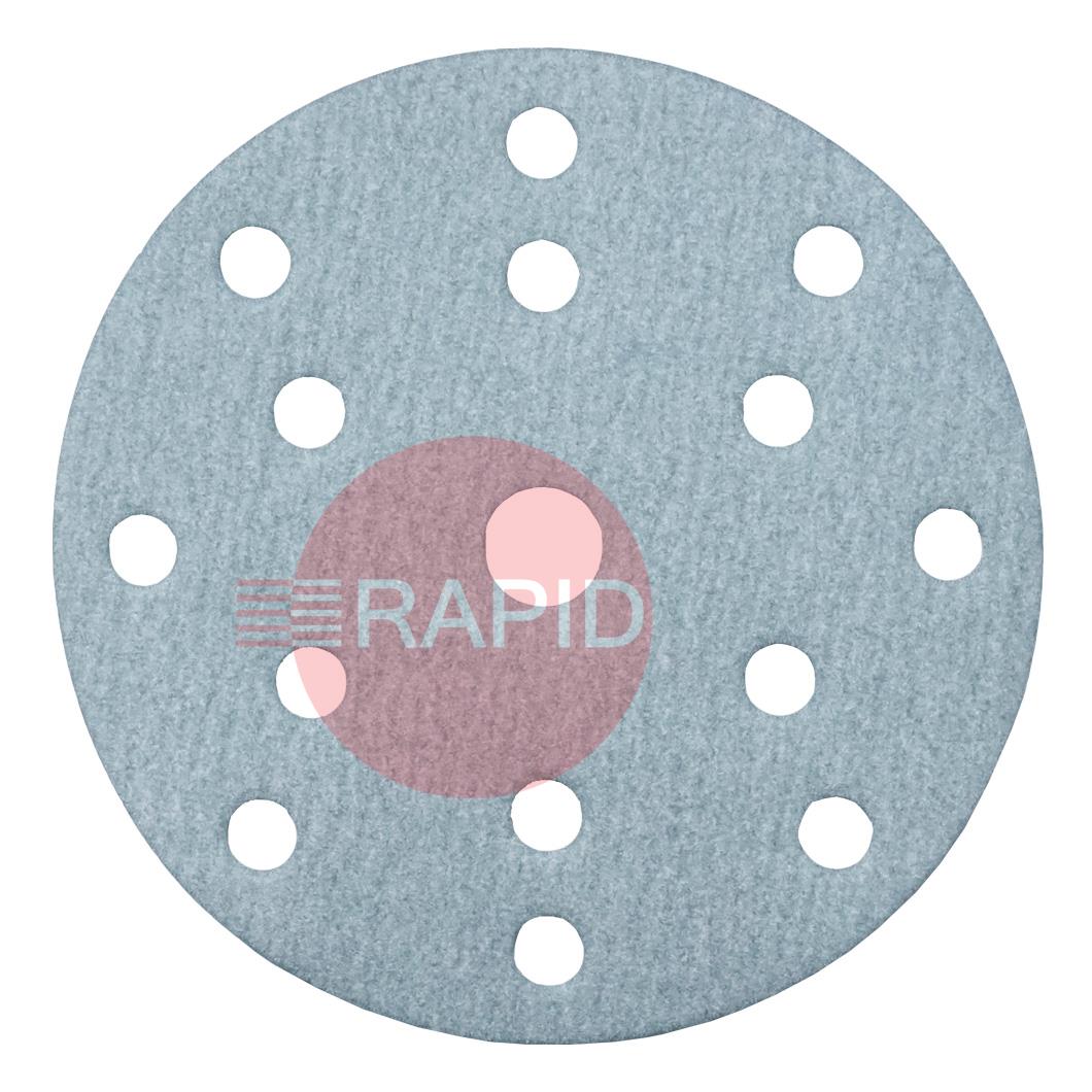 0910  SAITAC D-VEL 6S Velcro Hook & Loop Ceramic Disc 150mm Diameter, 15 Hole