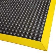 10100-09012014-BKYL  Ergo-Tred Anti-Fatigue Mat, Yellow Ramped Edges – 900 x 1200mm