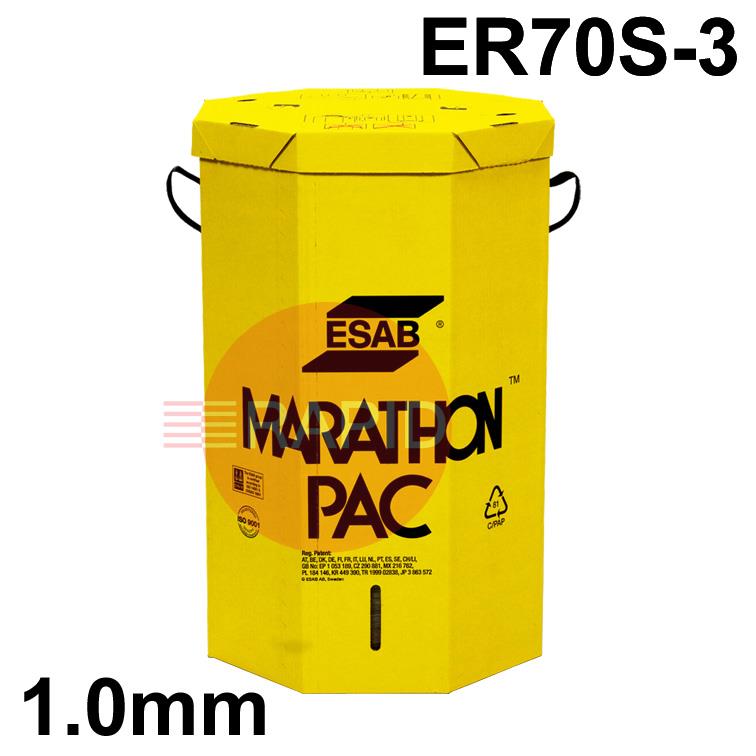 1258109320  ESAB OK Autrod 12.58, 1mm MIG Wire, 250Kg Marathon Pac. ER70S-3