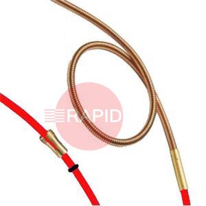 126.M006  Binzel Combination Teflon & Brass Liner 1.0 to 1.2mm 3M