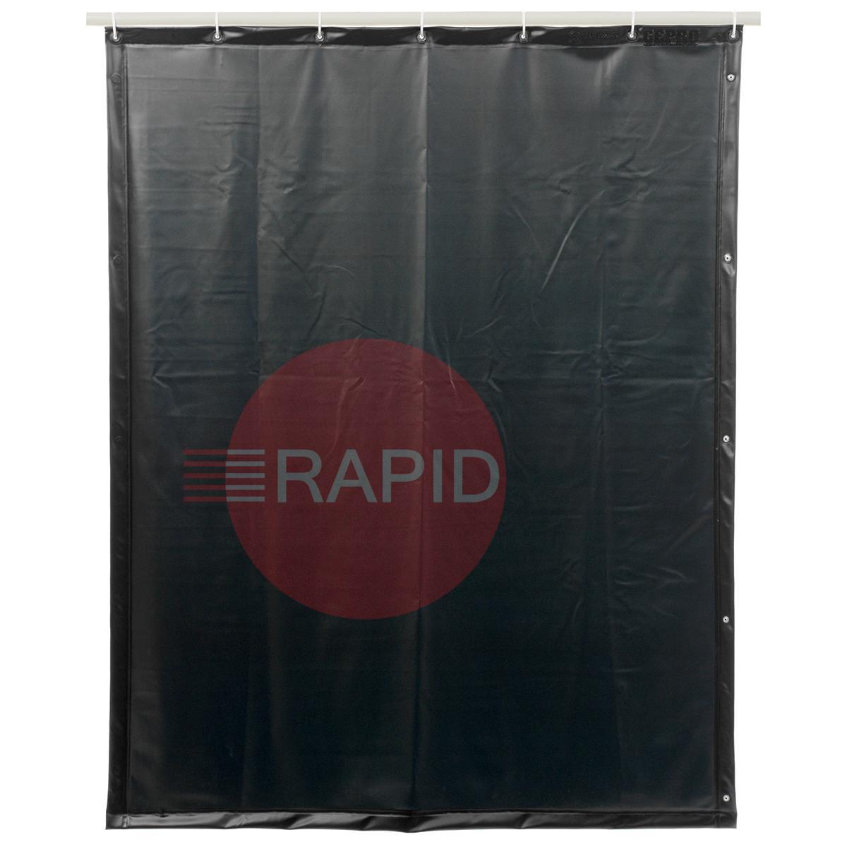 14.19.04  Cepro Green-9 Welding Curtain with Eyelets All Around - 180cm x 120cm, EN 25980