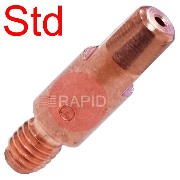 1400555  Binzel M6 Contact Tip 1.6mm Dia 28mm Long Standard