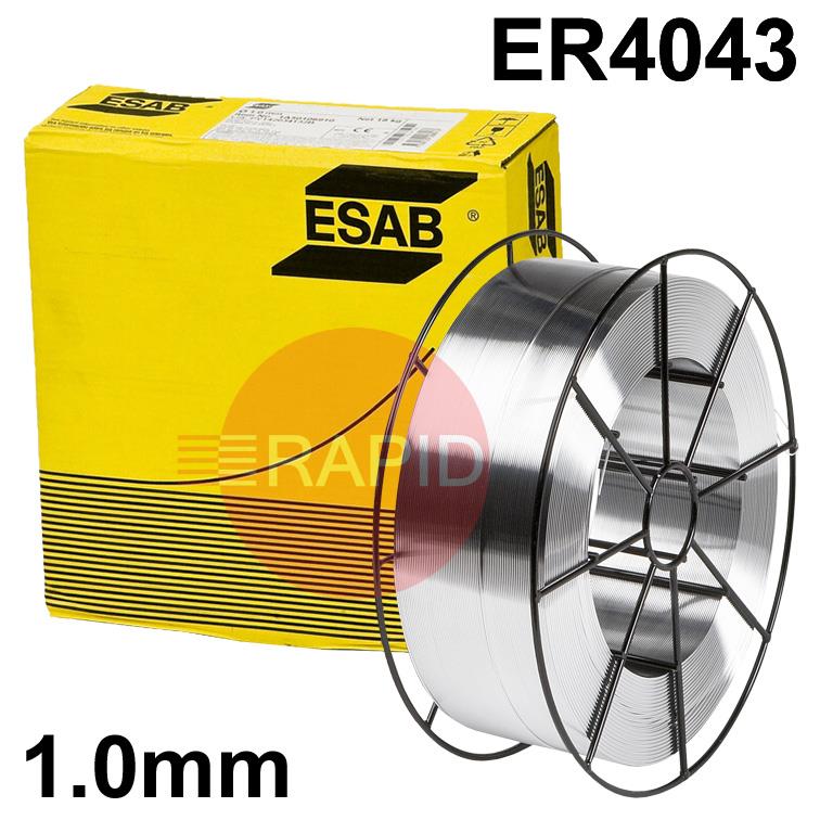 1804109870  ESAB OK Autrod 4043 1mm MIG Wire, 7Kg Reel. ER4043