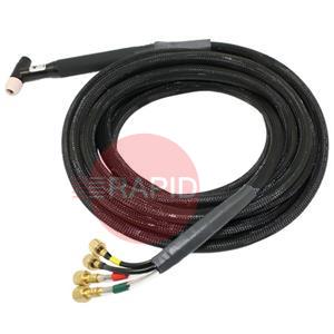 2-2114  Thermal Arc PWH-3A (70 degree) Plasma Welding Torch with 7.6M Leads, incl quick disconnect