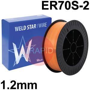 3010202860  Mild Steel A15 MIG Wire, 1.2mm Diameter - AWS A5.18 ER70S-2, 15Kg Reel