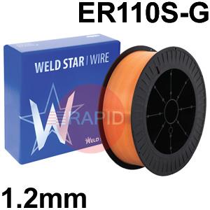 3010203710  Low Alloy Steel MIG Wire, 1.2mm Diameter - AWS A5.28 ER110S-G, 15Kg Reel