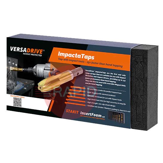 308050-SET2  HMT VersaDrive ImpactaTap InsertFoam 4 Piece Set (1/2, 5/8, 3/4, 1)