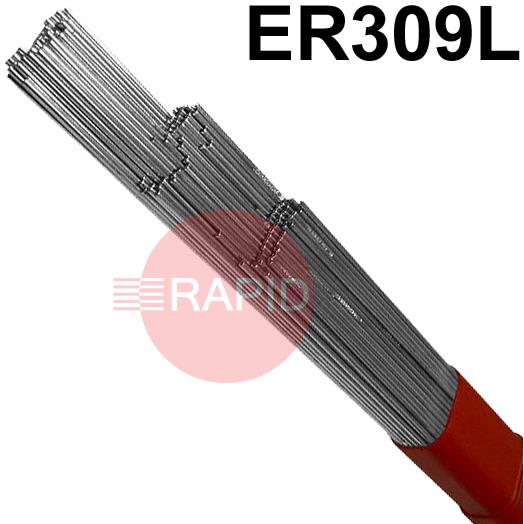 30910  309L Stainless Steel TIG Wire, 1000mm Cut Lengths - AWS A5.9 ER309L. 5Kg Pack