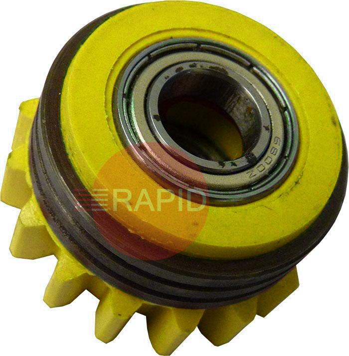 3141120  Kemppi Bearing Feed Roll. Yellow,1.6mm V Groove