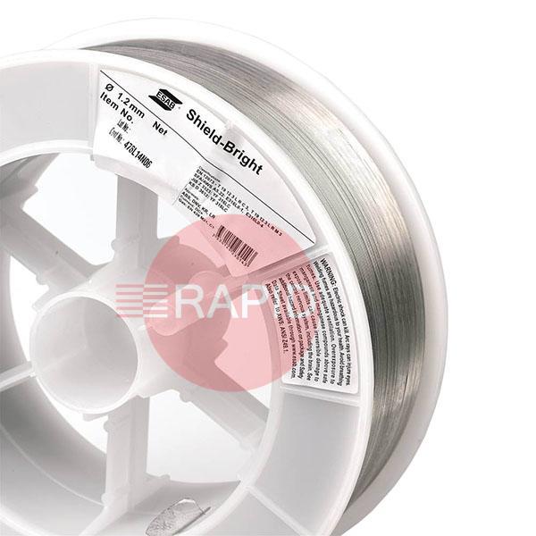 35BA12982V  ESAB Shield-Bright 308L 1.2mm Gas Shielded Flux Cored Wire Vac Pac, 15Kg Carton.