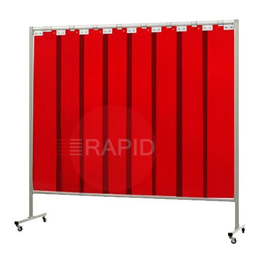 36.34.25  CEPRO Omnium Single Welding Screen, with Orange-CE Strips - 2.2m Wide x 2m High, Approved EN 25980