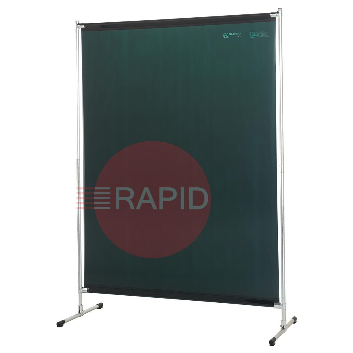 36.39.16  CEPRO Green-6 Gazelle Light Weight Welding Screen - 2m High x 1.4m Wide, Approved EN 25980