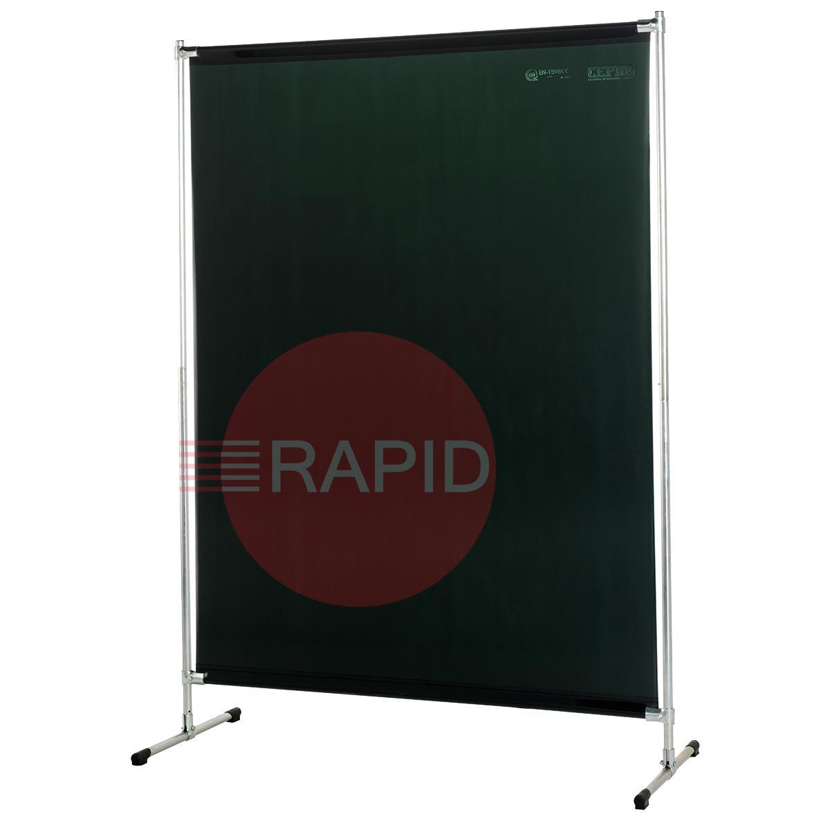 36.39.19  CEPRO Green-9 Gazelle Light Weight Welding Screen - 2m High x 1.4m Wide, Approved EN 25980