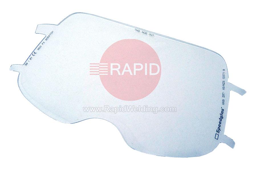 3M-523001  3M Speedglas 9100 FX Visor Plate, Anti-Fog (Pack of 5) 06-0700-54