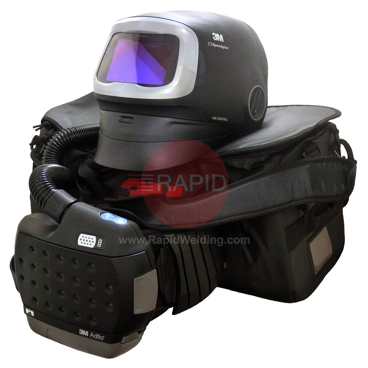 3M-617830  3M Speedglas G5-01 Heavy Duty Welding Helmet with Adflo PAPR System, G5-01VC Variable Colour Filter 46-1101-30iVC.