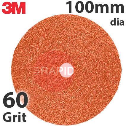 3M-89733  3M 787C Fibre Disc, 100mm Diameter, 60+ Grit, Box of 25