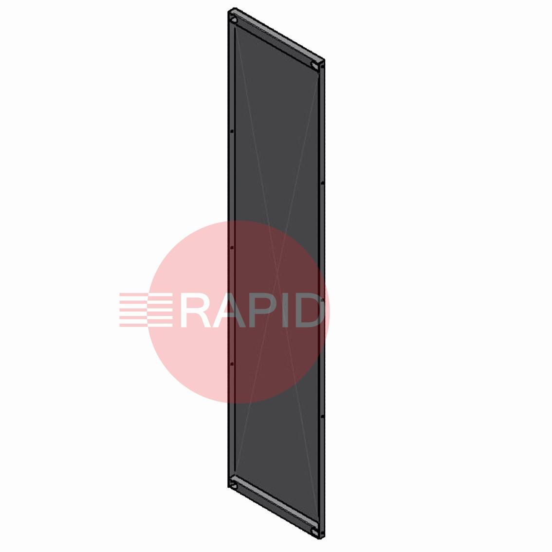 45.70.01.2005  CEPRO Diamond System Plate Wall Screen, H - 200cm x W - 44cm