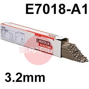 516968-1  Lincoln Electric SL 12G Low Hydrogen Electrodes 3.2mm Diameter x 350mm Long. 12.0kg Carton (3 x 4.0kg 108 Rod Packs). E7018-A1-H4R