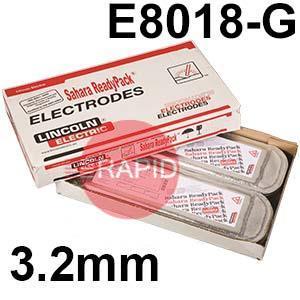 519273  Lincoln Electric Kryo 1P SRP Low Hydrogen Electrodes 3.2mm Diameter x 450mm Long. 19.2kg Carton (8 x 2.4kg 50 Rod Packs). E8018-G-H4R