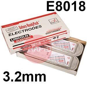 524604  Lincoln Electric Kryo 3 SRP Low Hydrogen Electrodes 3.2mm Diameter x 350mm Long. 15.2kg Carton (8 x 1.9kg 50 Rod Packs). E8018-C1-H4