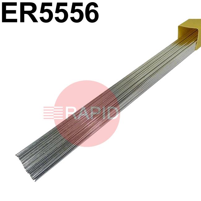 5556162  5556 (NG61) Aluminium TIG Wire, 1000mm Cut Lengths - AWS 5.10 ER5556. 2.5Kg Pack