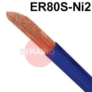 601110055  Low Alloy Steel TIG Wire, 1000mm Cut Lengths - AWS A5.28 ER80S-Ni2, 5Kg Pack