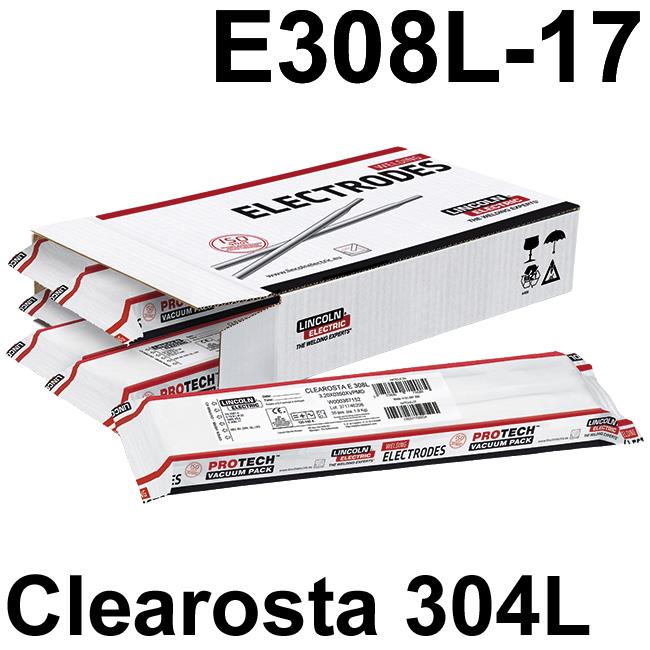 71000X  Lincoln Clearosta E 304L Stainless Steel Electrodes E308L-17 ISO 3581-A