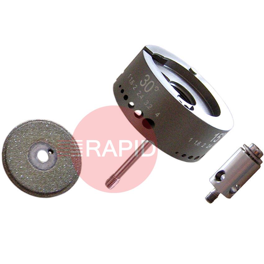 790052390  Orbitalum Double Decker grinding kit for ESG Plus, includes diamond grinding wheel, Grinding angles°: 15°/30°/45°/60°