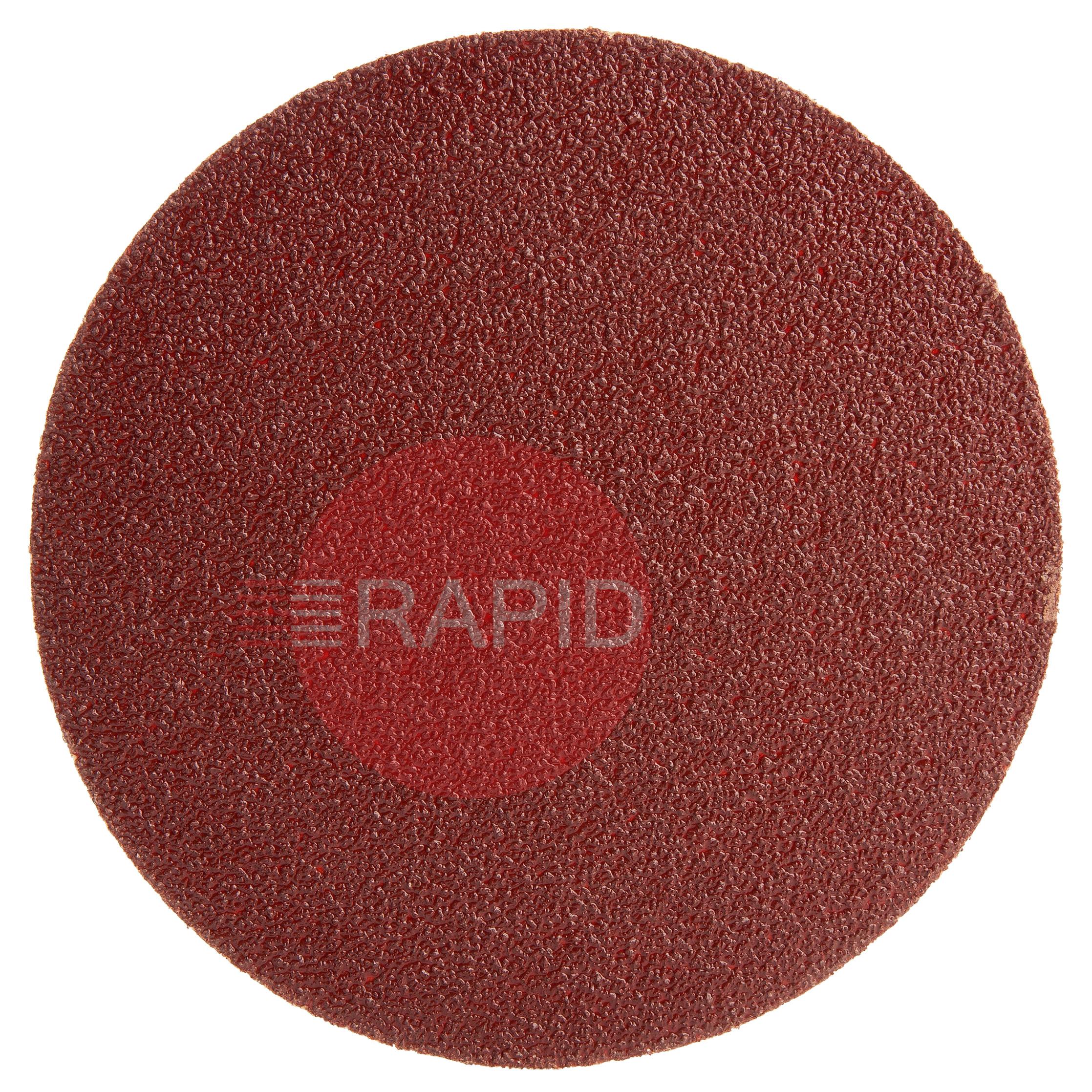 ABHL0150040  Abracs 150mm (6) Orbital Sanding Disc, No Hole - 40 Grit (Box of 25)