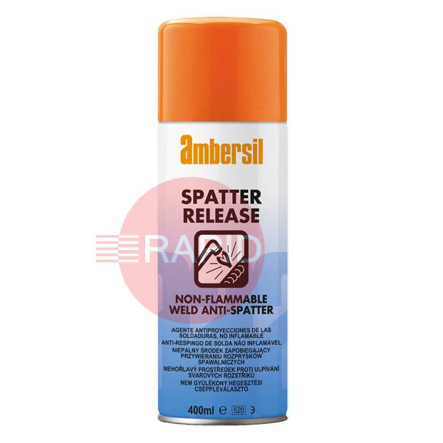 AMB6190004150  Ambersil Spatter Release Anti Spatter Spray, 400ml (Box of 12)