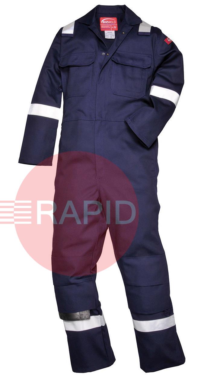 BIZ5NAR-L  Portwest Biz5 Iona FR Navy Overalls - Large