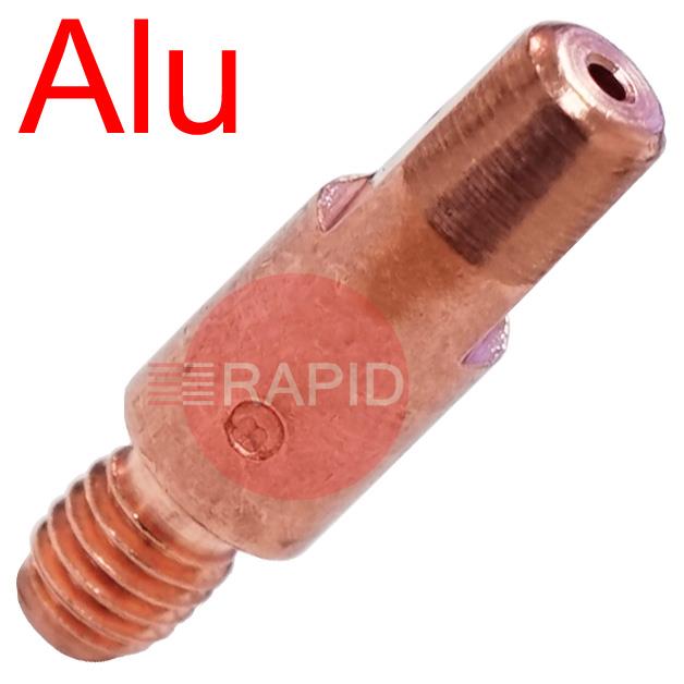 Binzel-M6-AluTip-28  Binzel M6 Contact Tip for Aluminium, 0.6mm - 1.6mm, 28mm Long