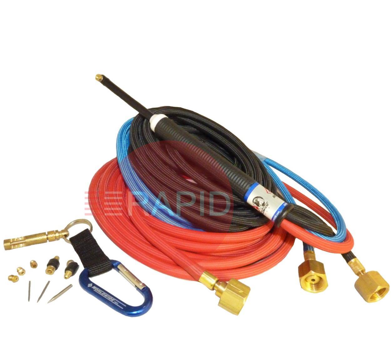 CK-MR1412SF  CK MR140 Water-Cooled Micro Torch Package, 140 Amp, with 3.8m Superflex Cables, 3/8 BSP