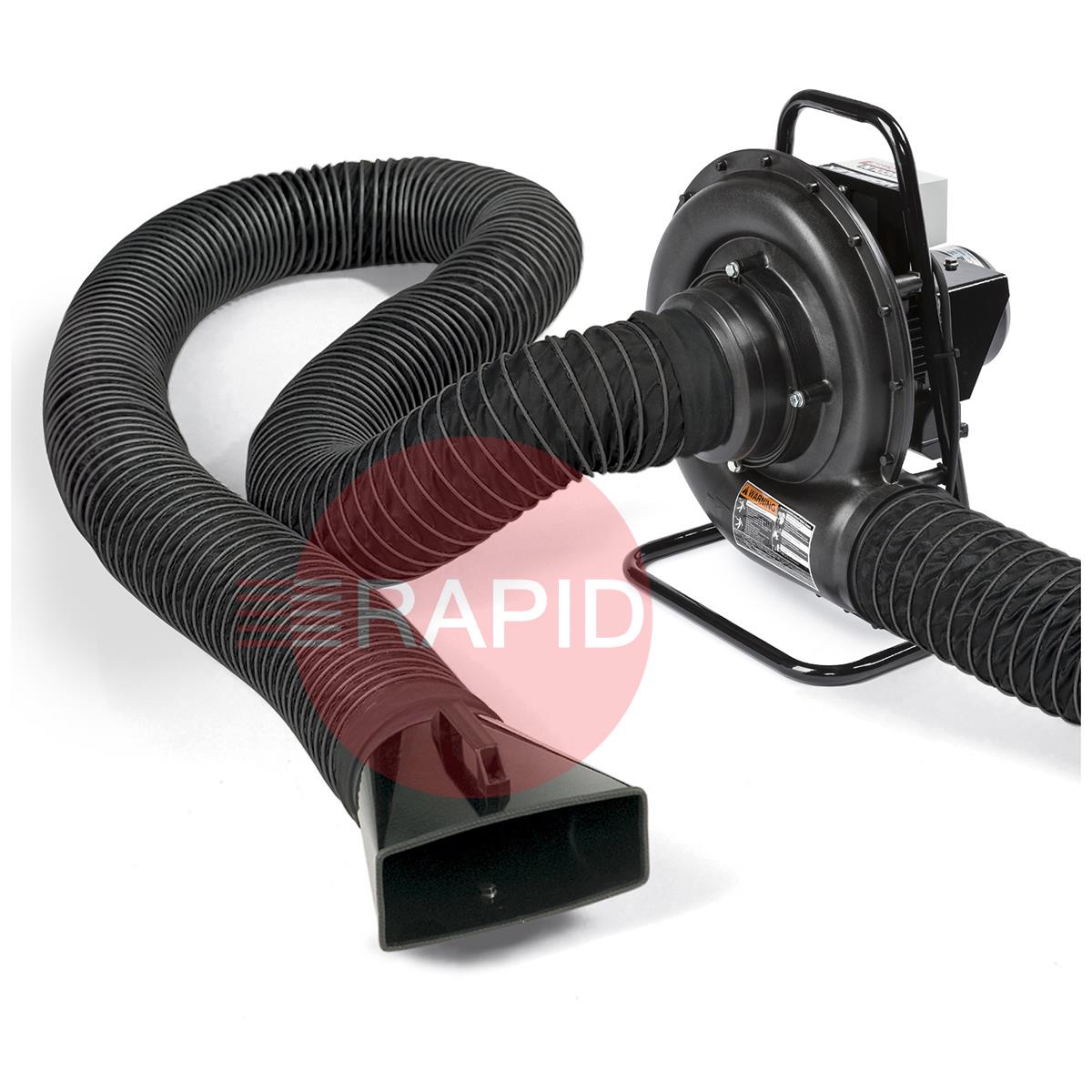 EM7130500700  Lincoln Mobiflex Portable Extraction Fan With Frame. 3 Phase 415v. Hose & Nozzle Sold Seperately.