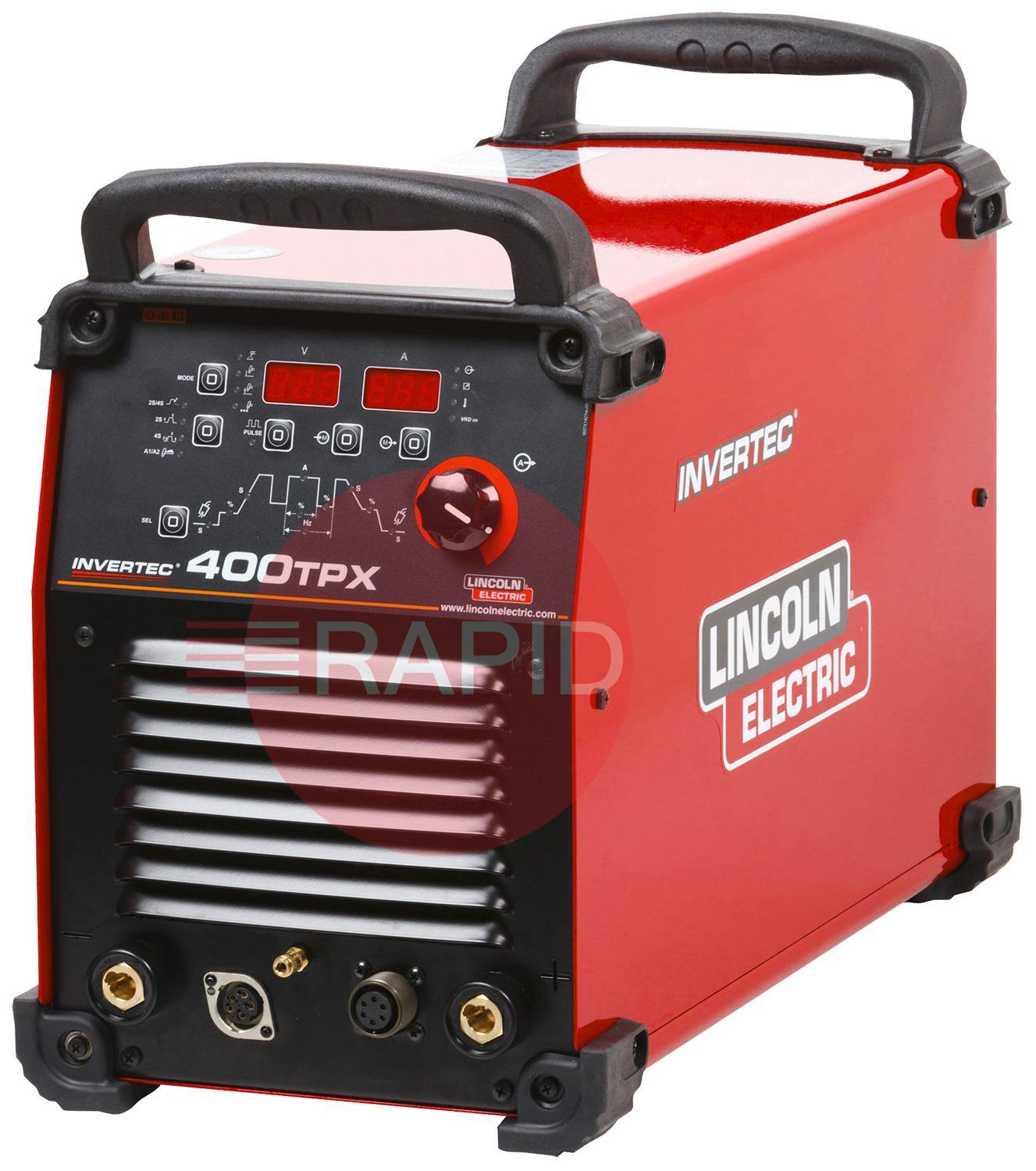 Lincoln Invertec 400TPX DC Inverter TIG Welder Power Source - 400v, 3ph ...