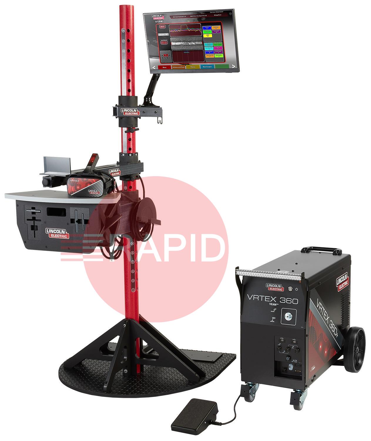 K4601-3  Lincoln VRTEX® 360 Single User Virtual Reality Welding Training Simulator