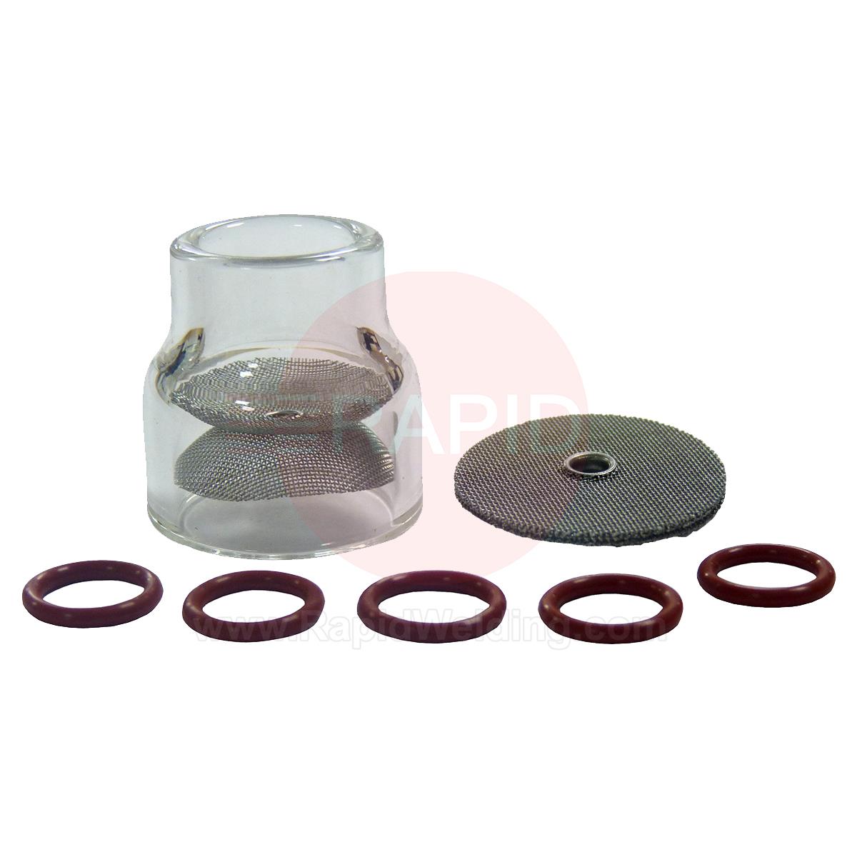 MK14G  Furick Mooseknuckle 14 Pyrex Cup Kit for 2.4mm (1x Cup, 2x Diffusers & 5x O-Rings)