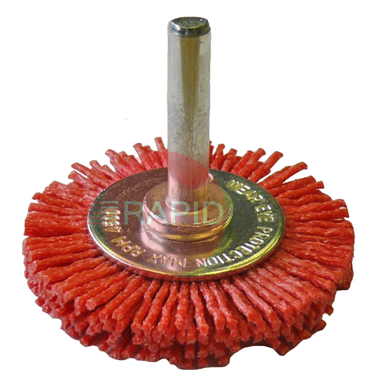 NYCIR50RED  Abracs 50mm Filament Circular Brush Red/Coarse