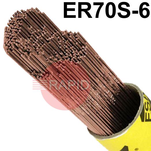 P126416R150R  ESAB OK Tigrod 12.64 TIG Wire, 5Kg Pack. ER70S-6