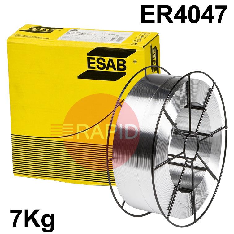 P1805129870  ESAB OK Autrod 4047, Aluminium MIG Wire, 7Kg Reel, ER4047