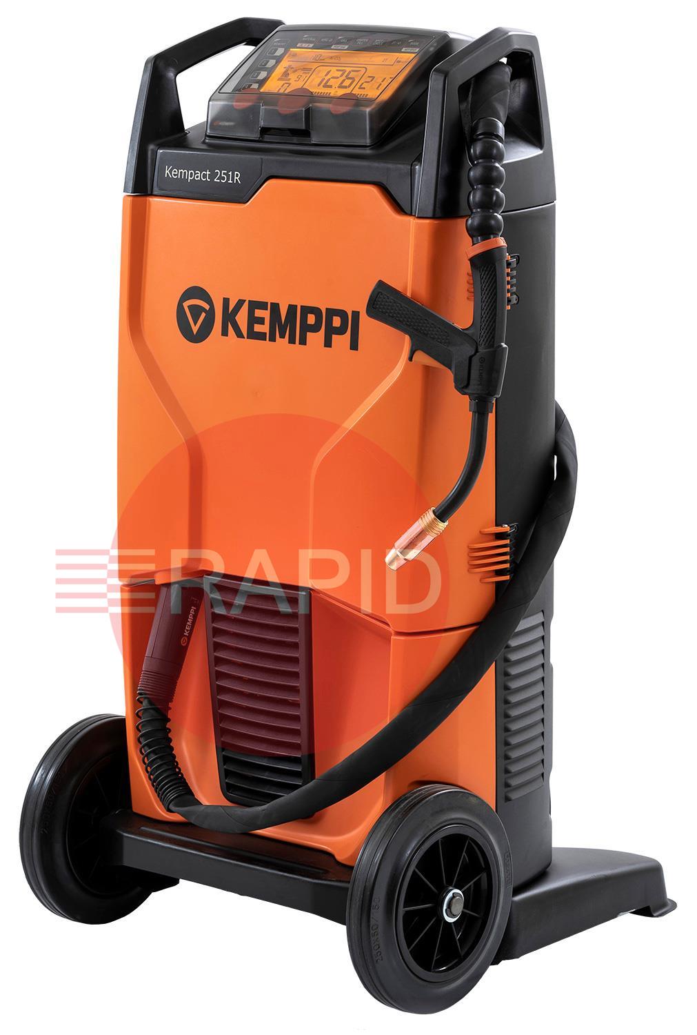 P2203GC  Kemppi Kempact RA 251R, 250A 1 Phase 230v Mig Welder, with Flexlite GC 253G 3.5m Torch