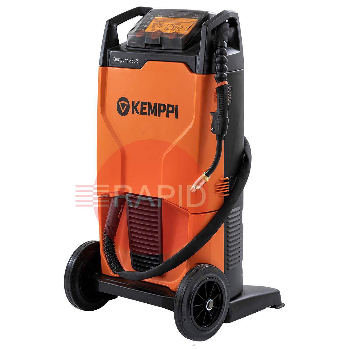 P2323GXE  Kemppi Kempact RA 253R, 250A 3 Phase 400v Mig Welder, with Flexlite GXe 323G 3.5m Torch