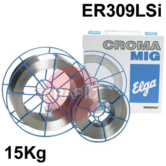 P98052008  Elga Cromamig 309LSi, Stainless MIG Wire, 15Kg Reel, ER309LSi