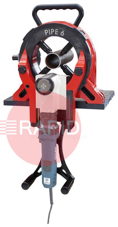 PI06  Pipe 6 Orbital Saw Manual Rotating Pipe Cutter Machine, 23 - 170mm Range OD