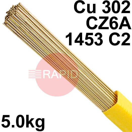 RO01165  SIF SIFBRONZE No1 TIG Wire, 5Kg Pack - EN 1044: CU 302, BS: 1845: CZ6A 1453 C2