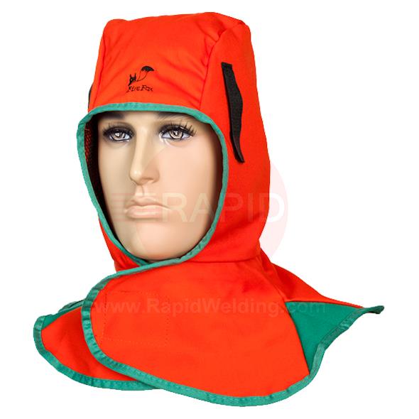 WEL23-6690  Weldas Firefox Orange Flame Retardant Welding Hood EN ISO 11611:2007